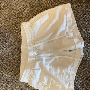 White cotton shorts